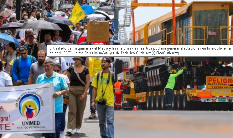 Afectaciones movilidad Medellín