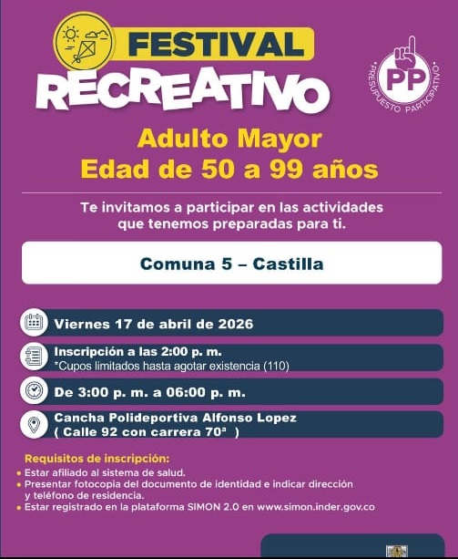 Festival Recreativo Adulto Mayor y Cine Foro